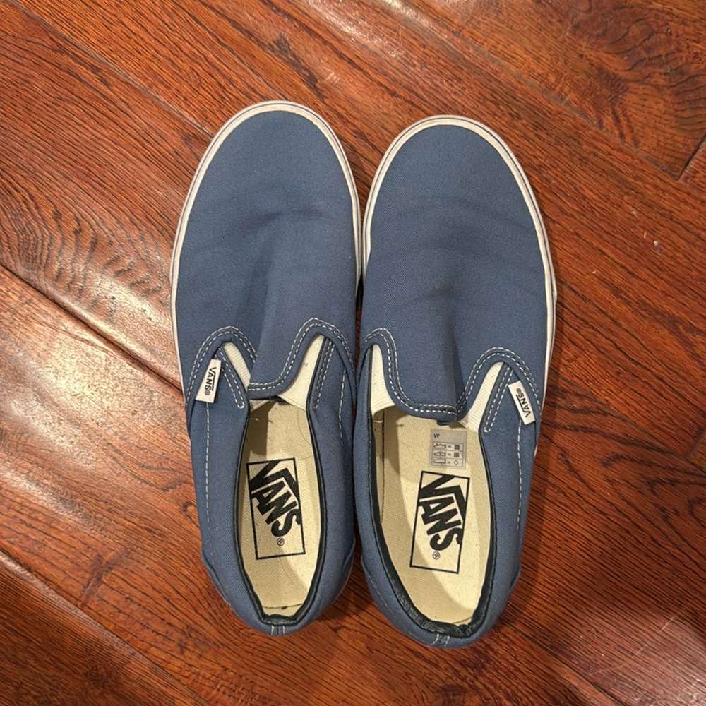 classic slip ons in navy